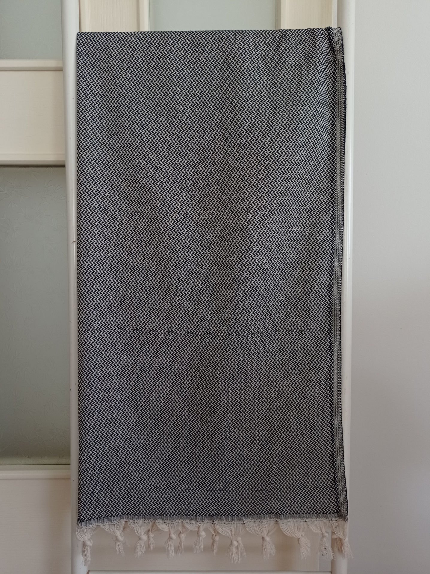 Siyah Peştemal, 100x180, Pamuk, Hasır-