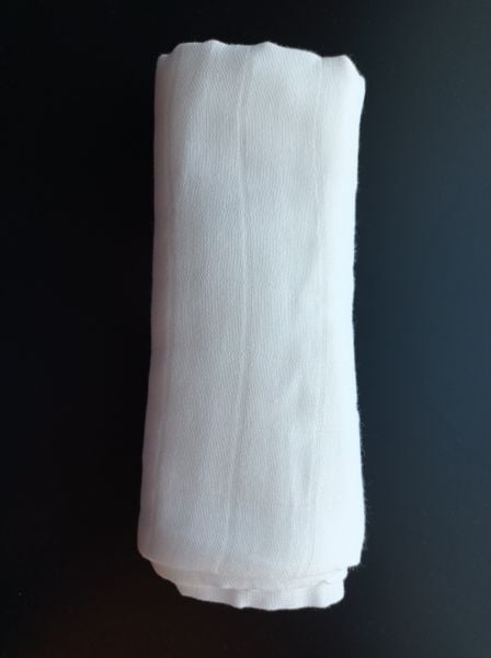 Müslin Örtü, 80x90 Cm. Müslin Bebek Örtüsü, Beyaz, Pamuk