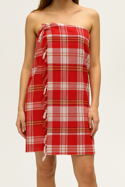 Hamam Peştemali, 80x175, 220 Gr. Kırmızı Klasik