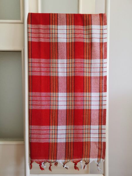 Hamam Peştemali, 80x175, 220 Gr. Kırmızı Klasik/