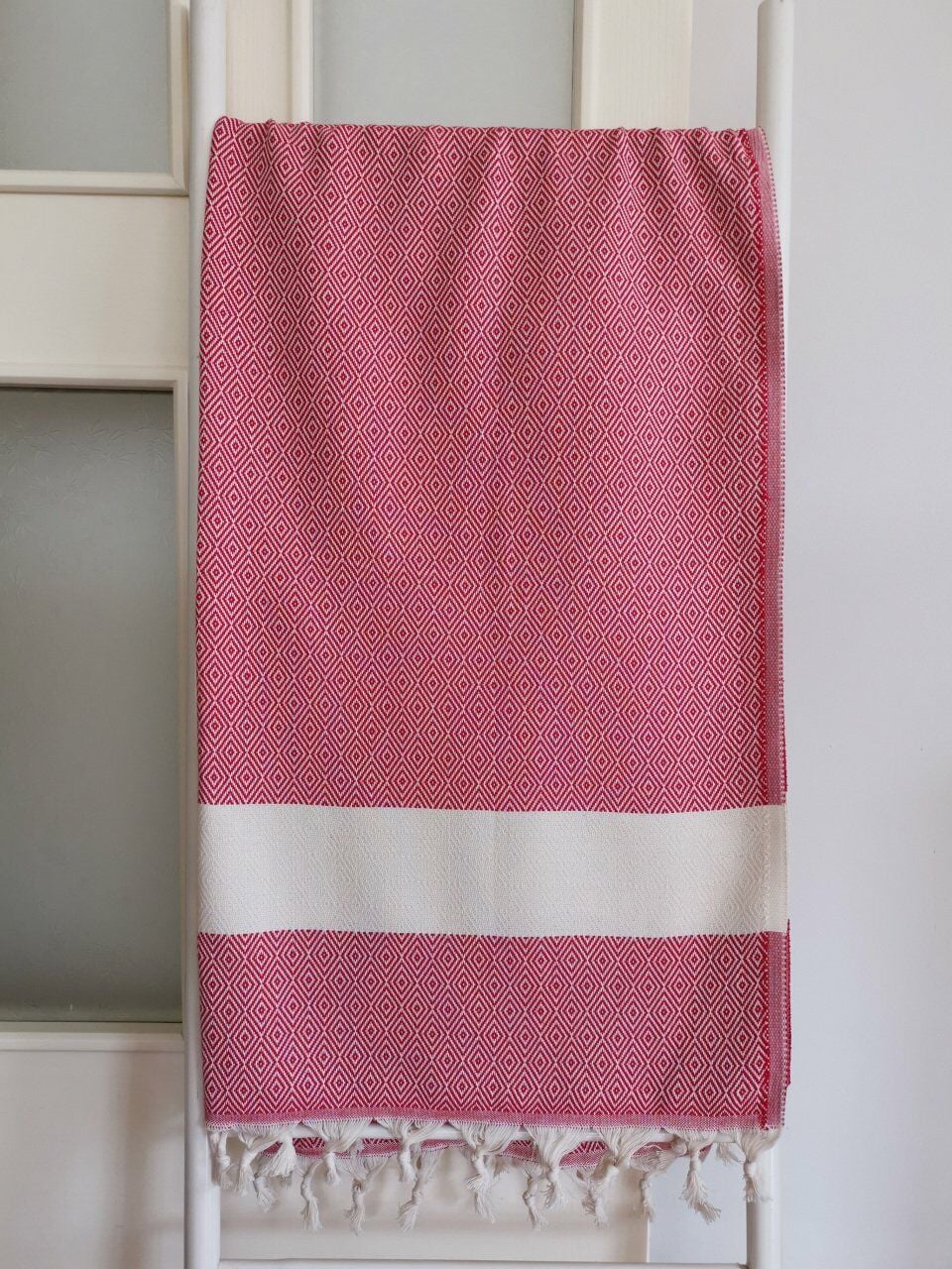 Peştemal, 100x180, Elmas Kırmızı, Banyo Havlusu, Plaj Havlusu
