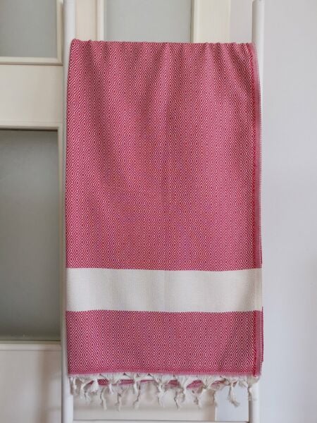 Peştemal, 100x180, Elmas Kırmızı, Banyo Havlusu, Plaj Havlusu/