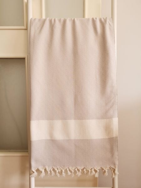 Peştemal, 100x180, Banyo Havlusu, Plaj Havlusu, Elmas Bej