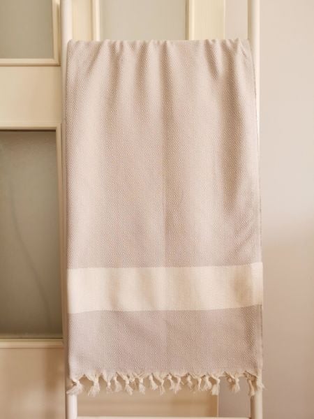 Peştemal, 100x180, Elmas Bej, Banyo Havlusu, Plaj Havlusu