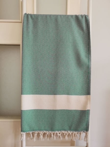 Peştemal, 100x180, Elmas Benetton Yeşili, Banyo Havlusu, Plaj Havlusu
