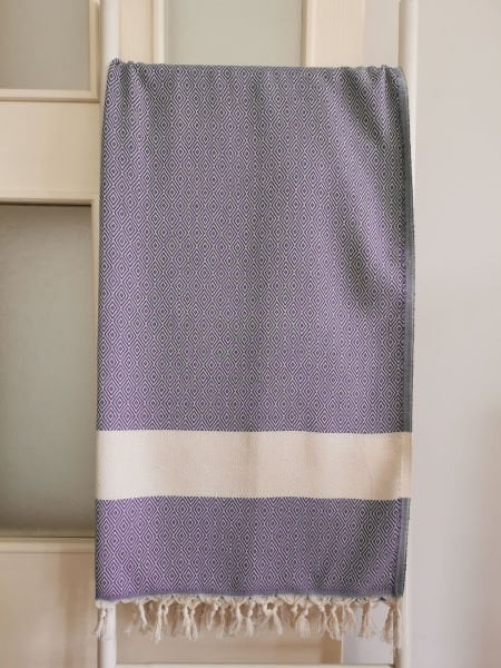 Peştemal, 100x180, Elmas Mor, Banyo Havlusu, Plaj Havlusu/