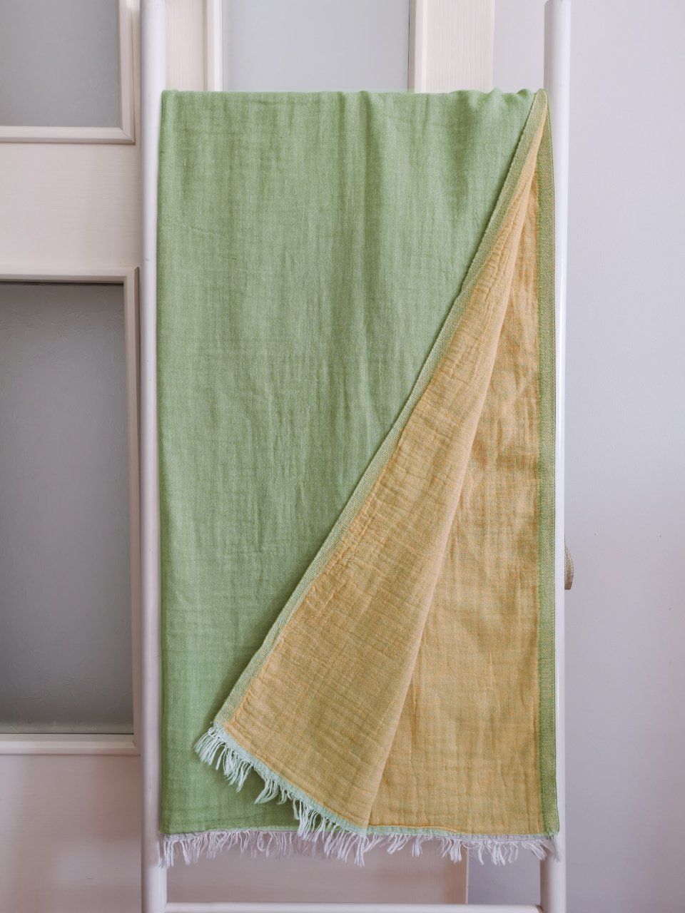 Peştemal, 100x180, Banyo Havlusu, Çift Katlı, Düz Haki/