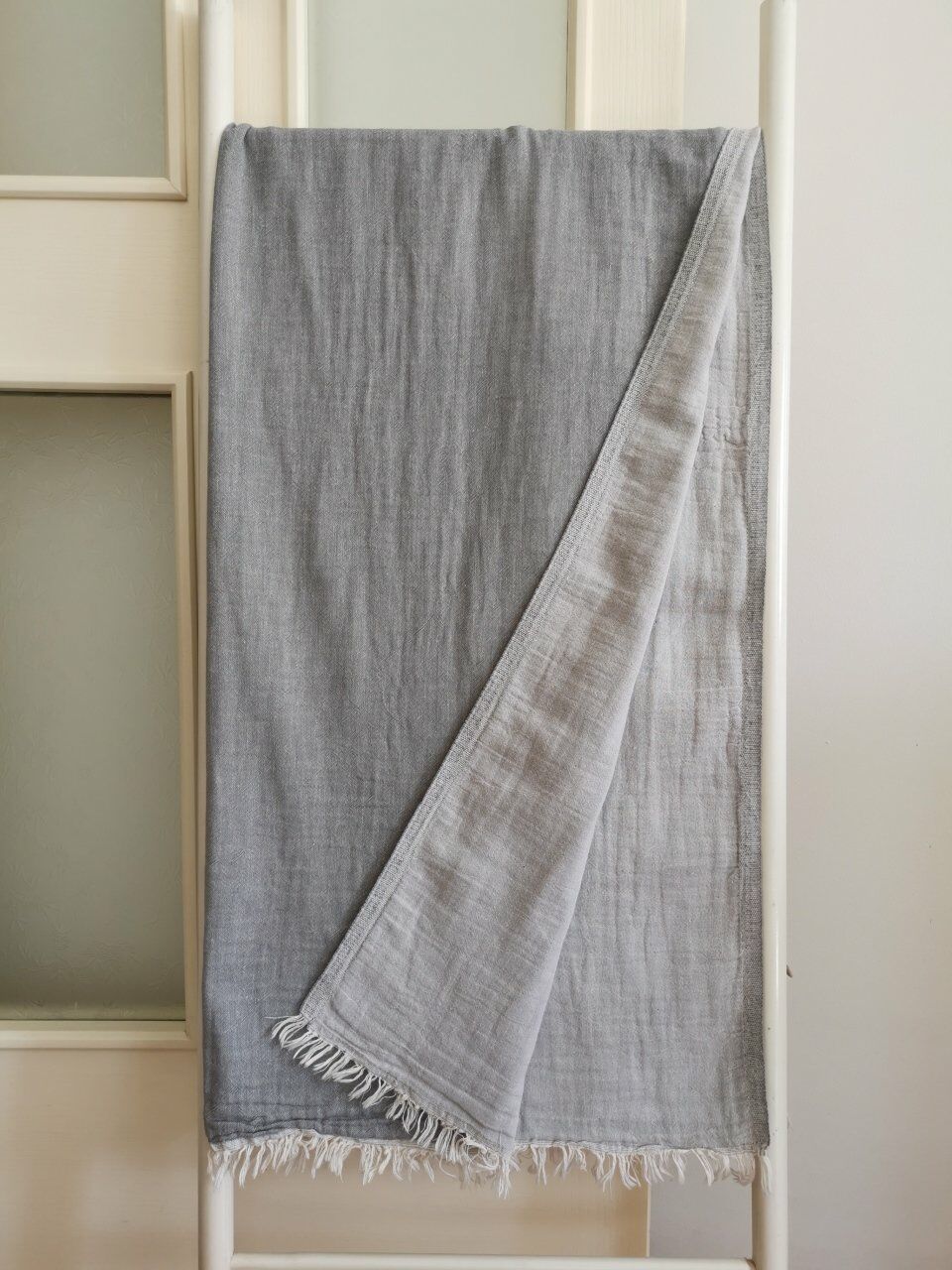 Peştemal, 100x180, Banyo Havlusu, Çift Katlı, Düz Gri