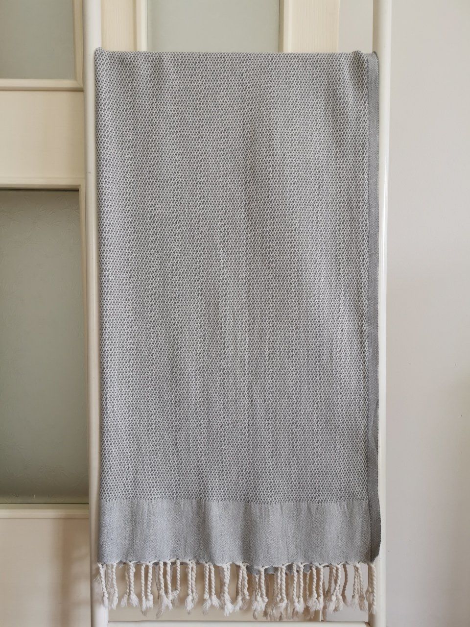 Peştemal, 90x180, Banyo Havlusu, Çift Yüz Petek Gri