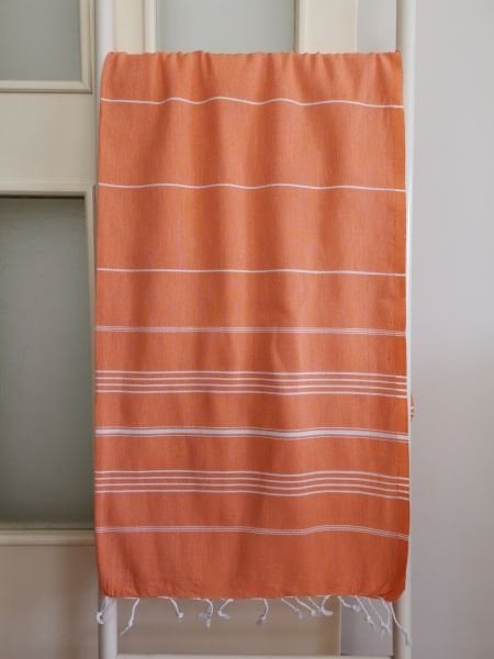 Peştemal, 100x180, Plaj Havlusu, %100 Pamuk, Sultan Renkleri Turuncu