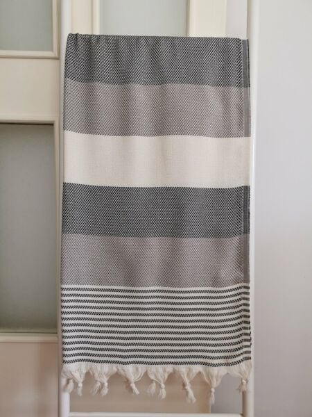 Peştemal, 100x180, Banyo Havlusu, Hasır Kahverengi/