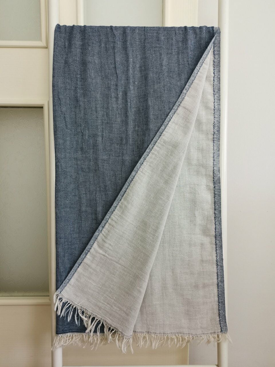 Peştemal, 100x180, Banyo Havlusu, Çift Katlı, Düz Denim/
