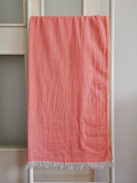 Peştemal, 100x180, Banyo Havlusu, Çift Katlı, Düz Şeftali