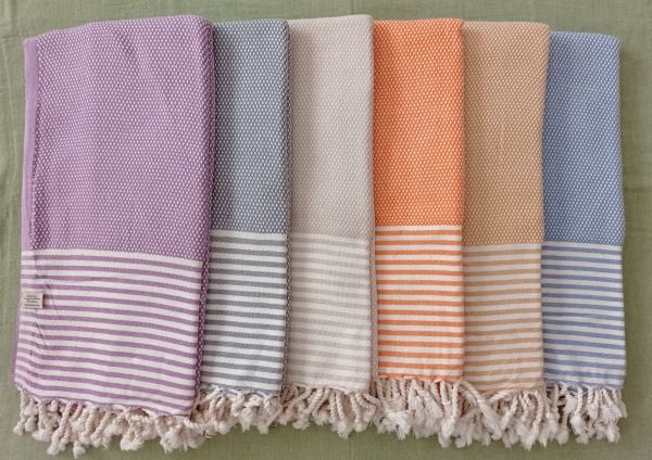 Peştemal, Banyo Havlusu, Plaj Havlusu, Petek Mavi