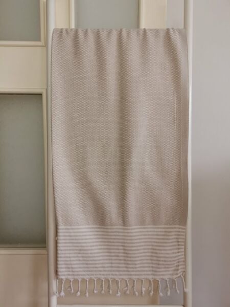 Peştemal, Banyo Havlusu, Plaj Havlusu, Petek Bej*
