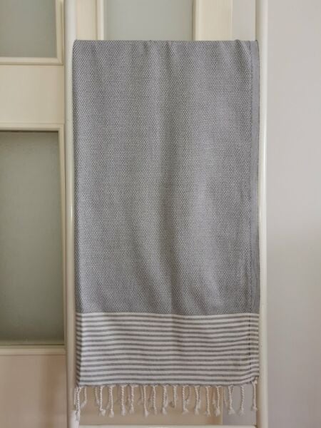 Peştemal, Banyo Havlusu, Plaj Havlusu, Petek Gri