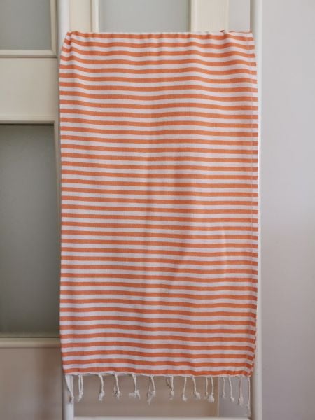 Peştemal, %100 Pamuk, 85x170, Plaj Havlusu, Zebra Turuncu