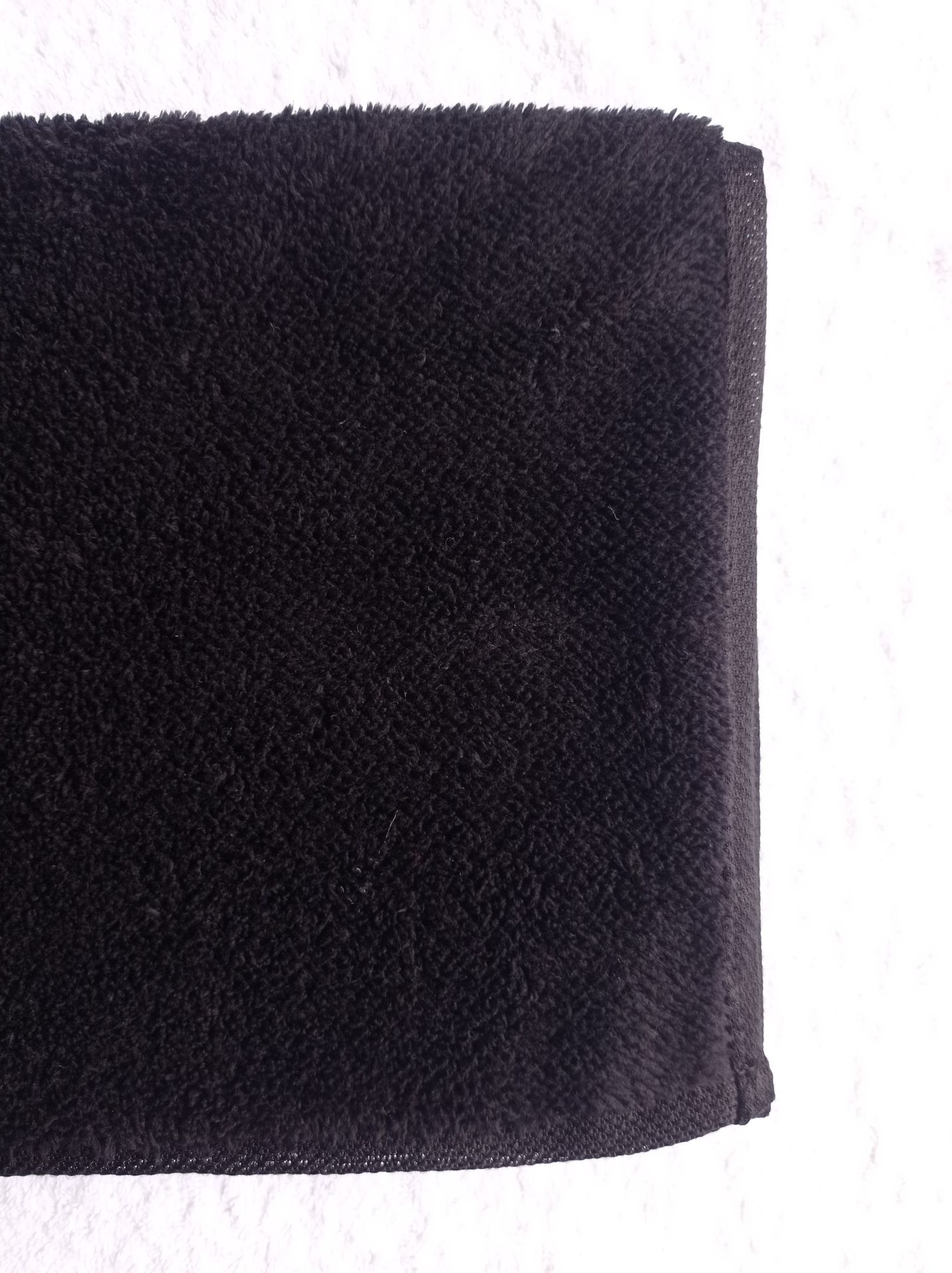 Boya Tutmayan, Kuaför Havlusu, 50x90, Polyester, Welsoft Havlu, Saç Havlusu, Baş Havlusu, Mikrofiber Havlu/ Siyah