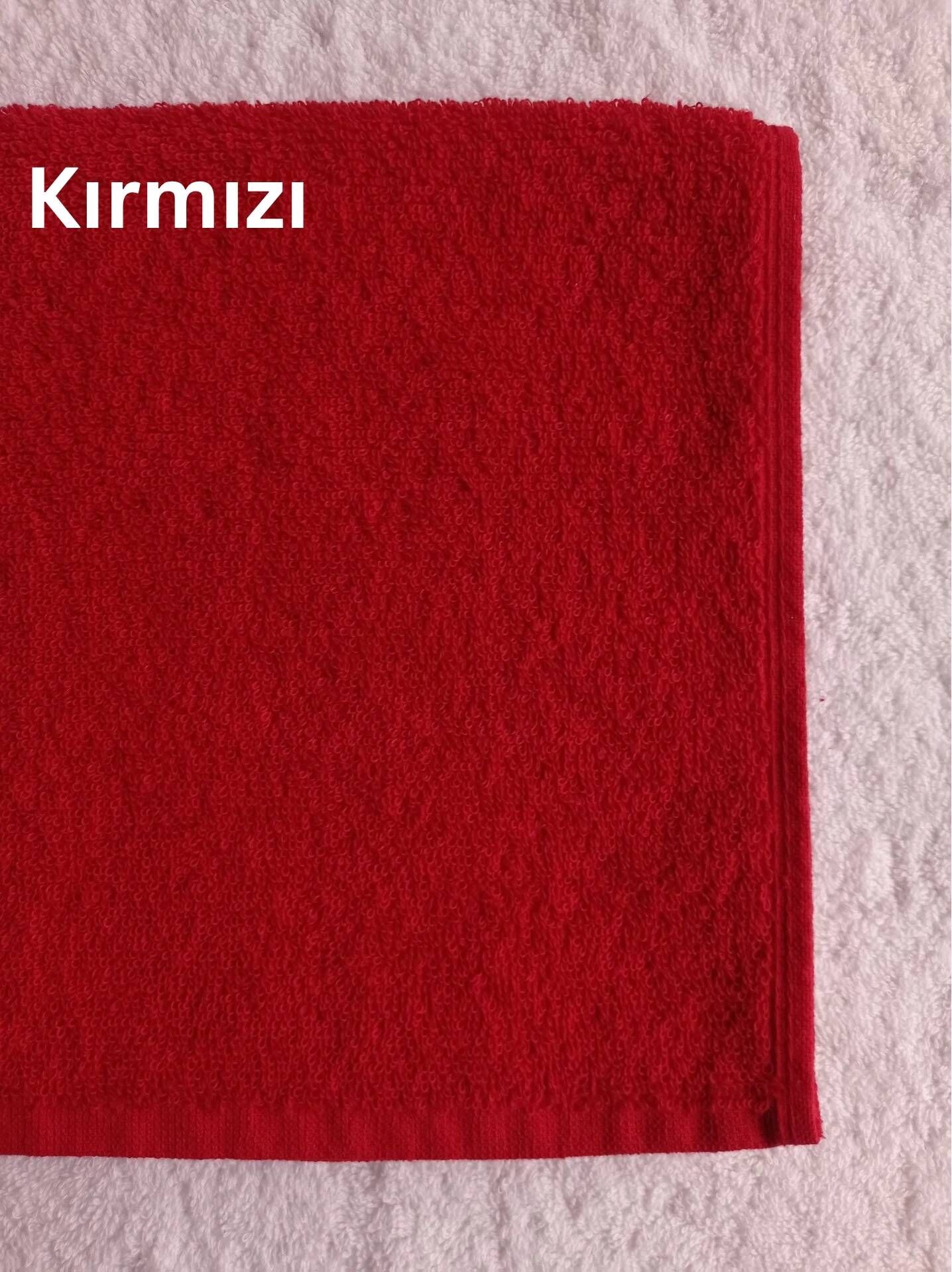 Kuaför Havlusu, Renkli, 50x90, 200 Gr.* Kırmızı