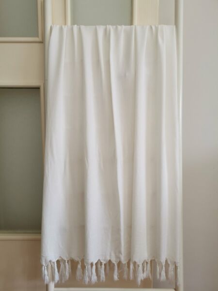 Beyaz Peştemal, 95x180, Baskısız Plaj Havlusu