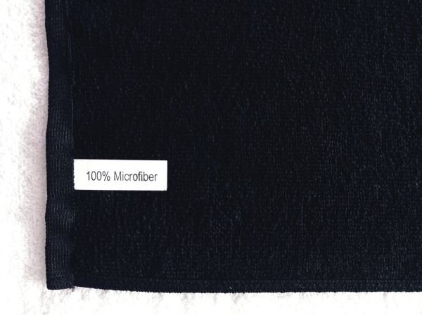 Boya tutmayan, Mikrofiber Havlu, 50x90, Saç Havlusu, Berber Havlusu, Kuaför Havlusu/ Siyah