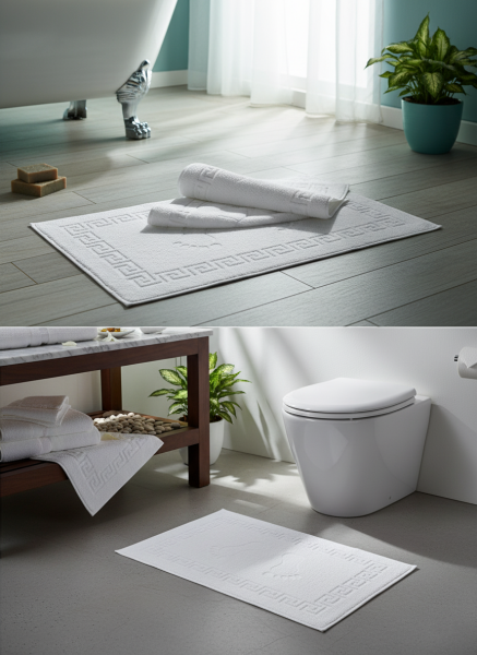 Ayak Havlusu, 50x70, Pamuk, 250 Gr. Beyaz*