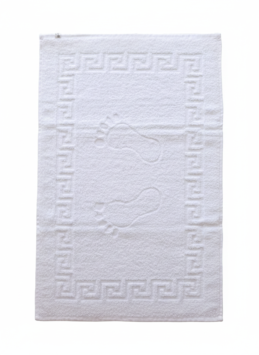 Ayak Havlusu, 50x70, Pamuk, 250 Gr. Beyaz*