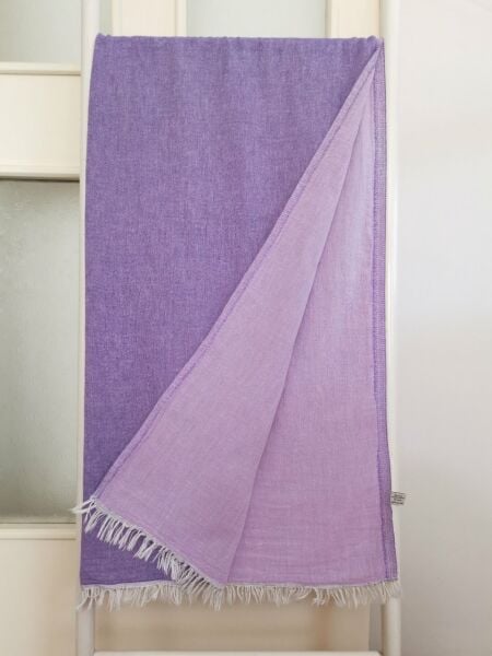 Peştemal, 100x180, Banyo Havlusu, Çift Katlı, Düz Mor*