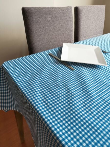 Masa Örtüsü, Kareli Turkuaz*