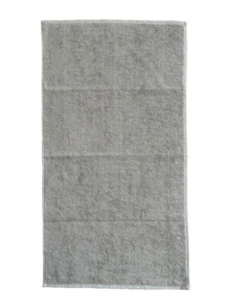 Banyo Havlusu, 70x140, Pamuk, 400 Gr. Otel Havlusu, Beyaz, Açık Gri