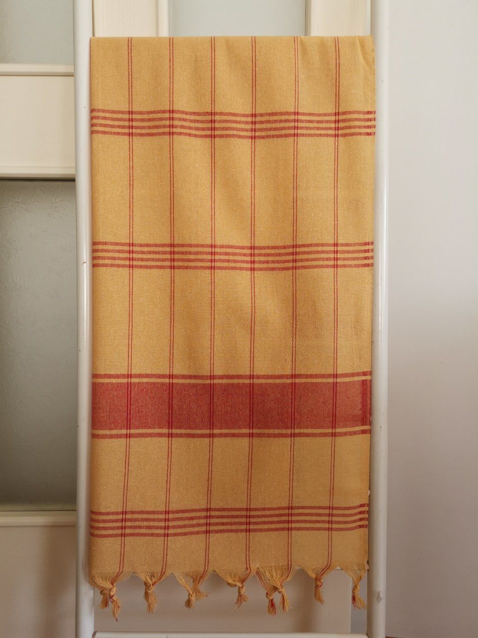 Hamam Peştemali, 80x180, 250 Gr. Sarı Kırmızı/