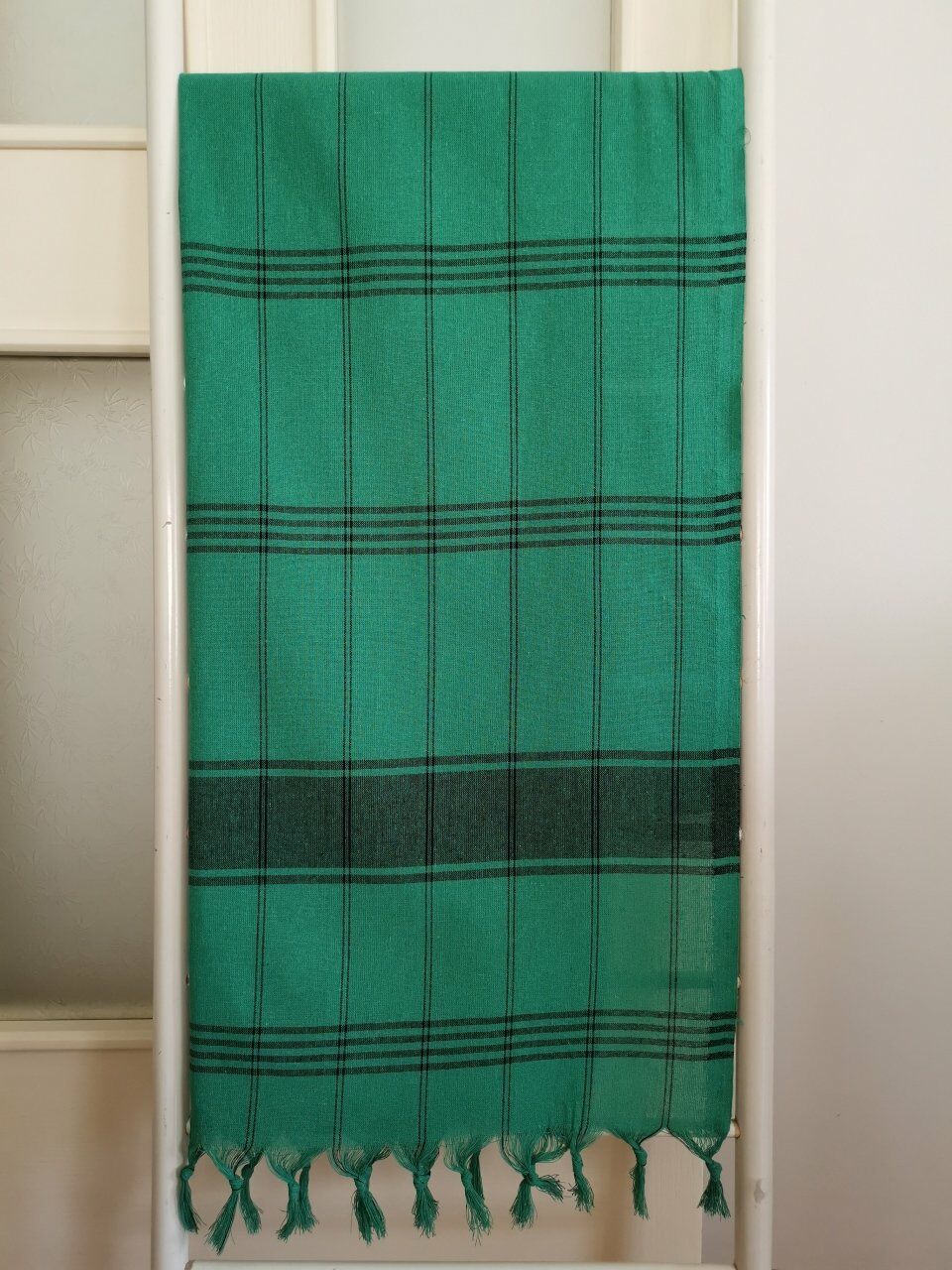 Hamam Peştemali, 80x180, 250 Gr. Yeşil Siyah/