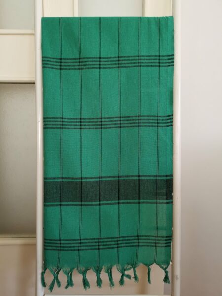 Hamam Peştemali, 80x180, 250 Gr. Yeşil Siyah*