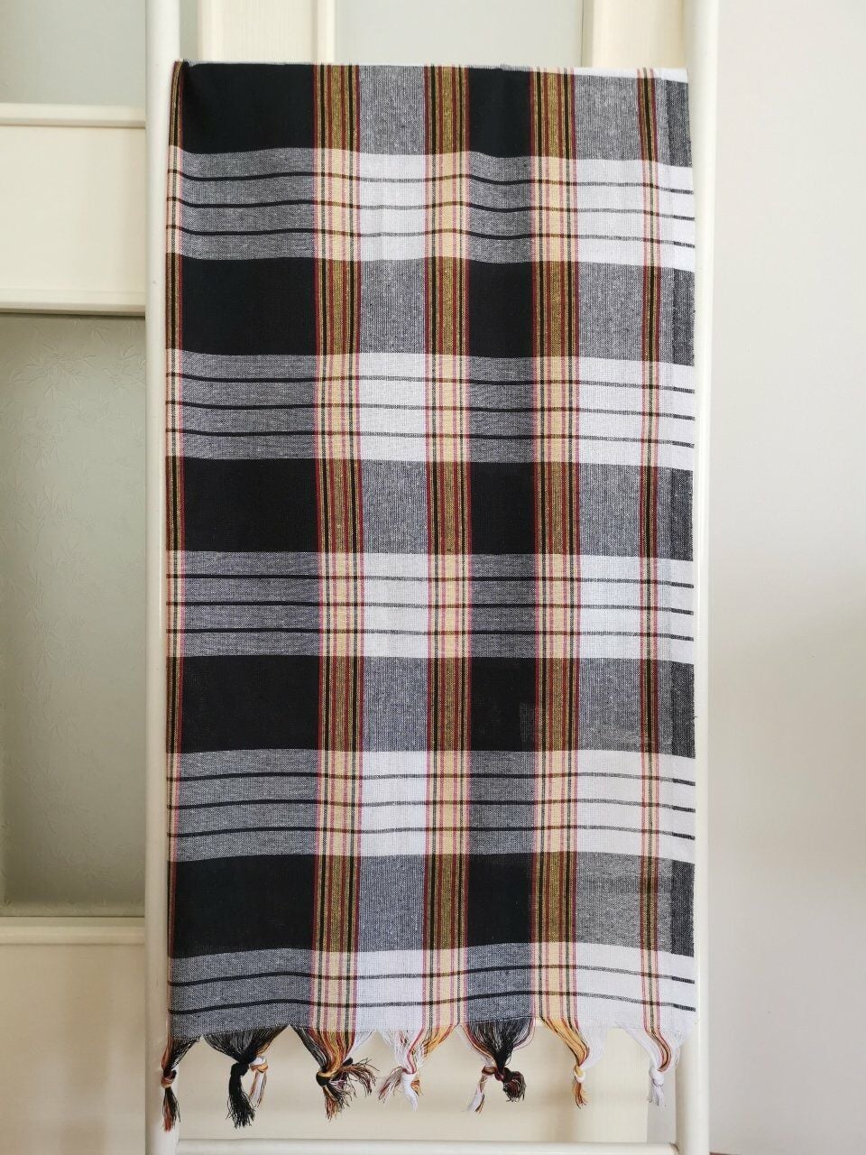Hamam Peştemali, 80x180, 250 Gr. Siyah Beyaz, Klasik/