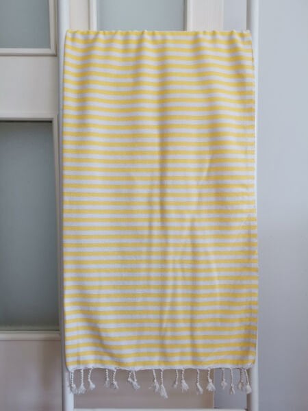 Peştemal, 85x170, Plaj Havlusu, Zebra Sarı