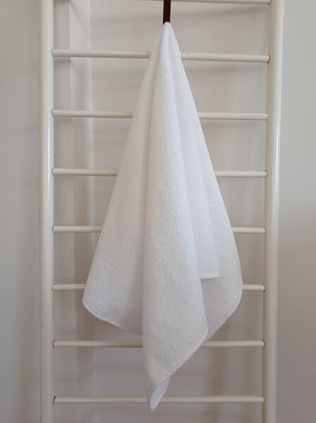 Banyo Havlusu, 90x150, 580 Gr, Pamuk, Otel Havlusu, Hamam Havlusu, Beyaz