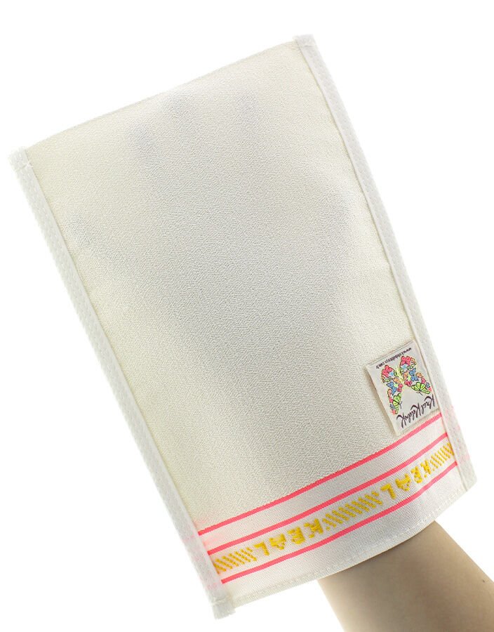 Hamam Kesesi, Kalın ve Sert, Banyo Kesesi, Kral Kelebek Kese Beyaz/