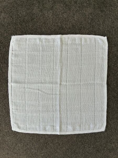 Bebek Ağız Mendili, 20*20 Cm. %100 Pamuk, Müslin Ağız Mendili, Bebek Ağız Bezi, Beyaz