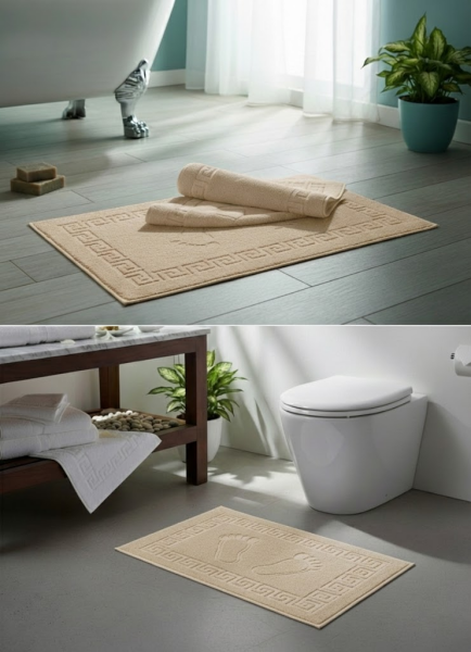 Ayak Havlusu, 50x70, Pamuk, 250 Gr. Sütlü Kahve/Bej*