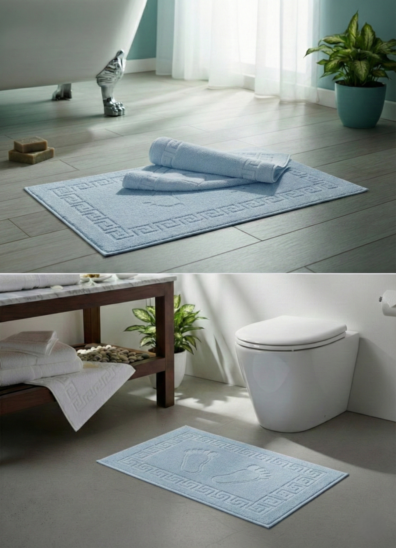 Ayak Havlusu, 50x70, Pamuk, 250 Gr. Mavi*