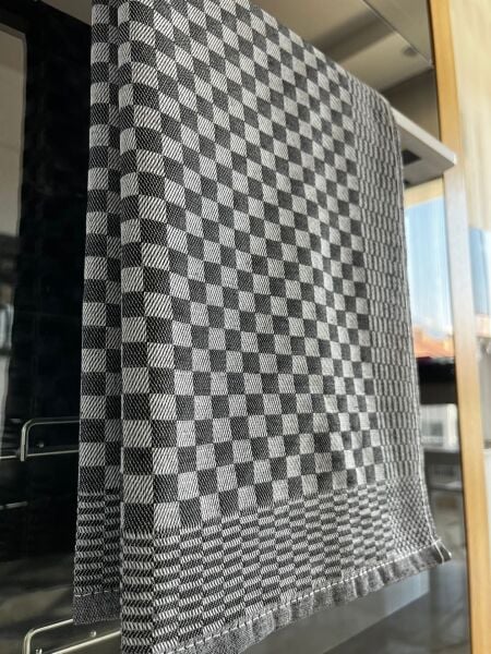 Servis Peçetesi, Aşçı Bezi,  40x60, Dama Desen* Gri
