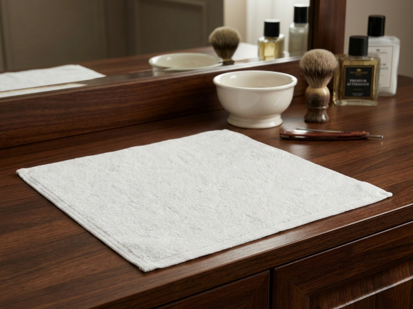 Tıraş Havlusu, %100 Pamuk, 30x30, 50 Gr, Beyaz*