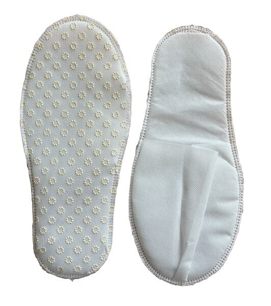 Otel Terliği, Tek Kullanımlık Terlik, Kaydırmaz Tabanlı, Beyaz*