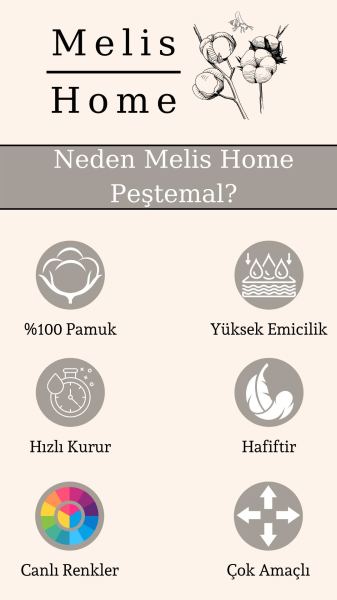 Sultan Peştemal, 100x180, Bej