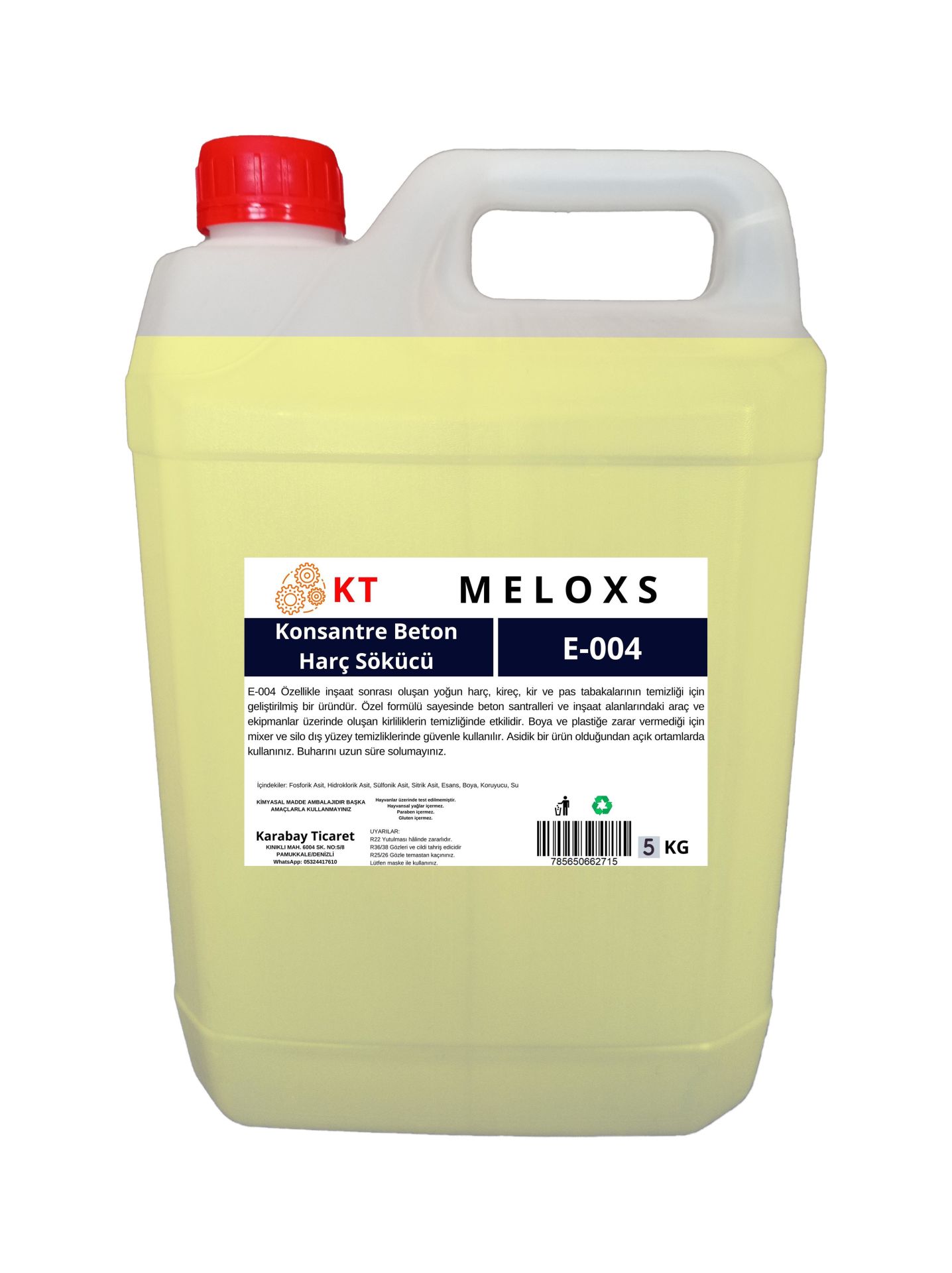 Beton Harç Sökücü, Konsantre 5 Kg