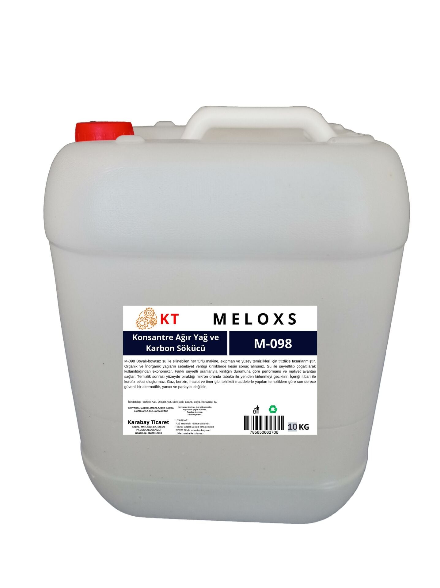 Yağ Çözücü, Yağ Sökücü, Konsantre 10 Kg