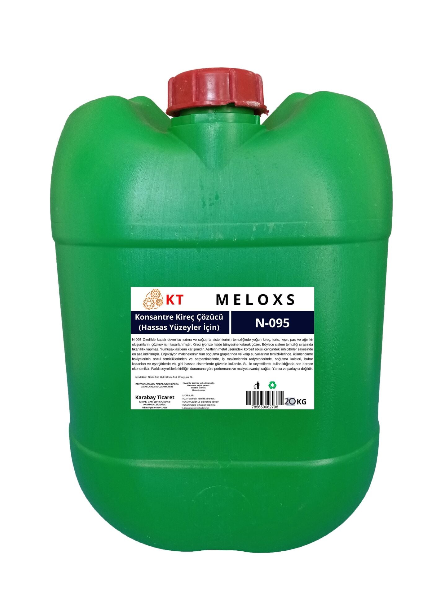 Kireç Sökücü, Kireç Çözücü, Konsantre 20 Kg