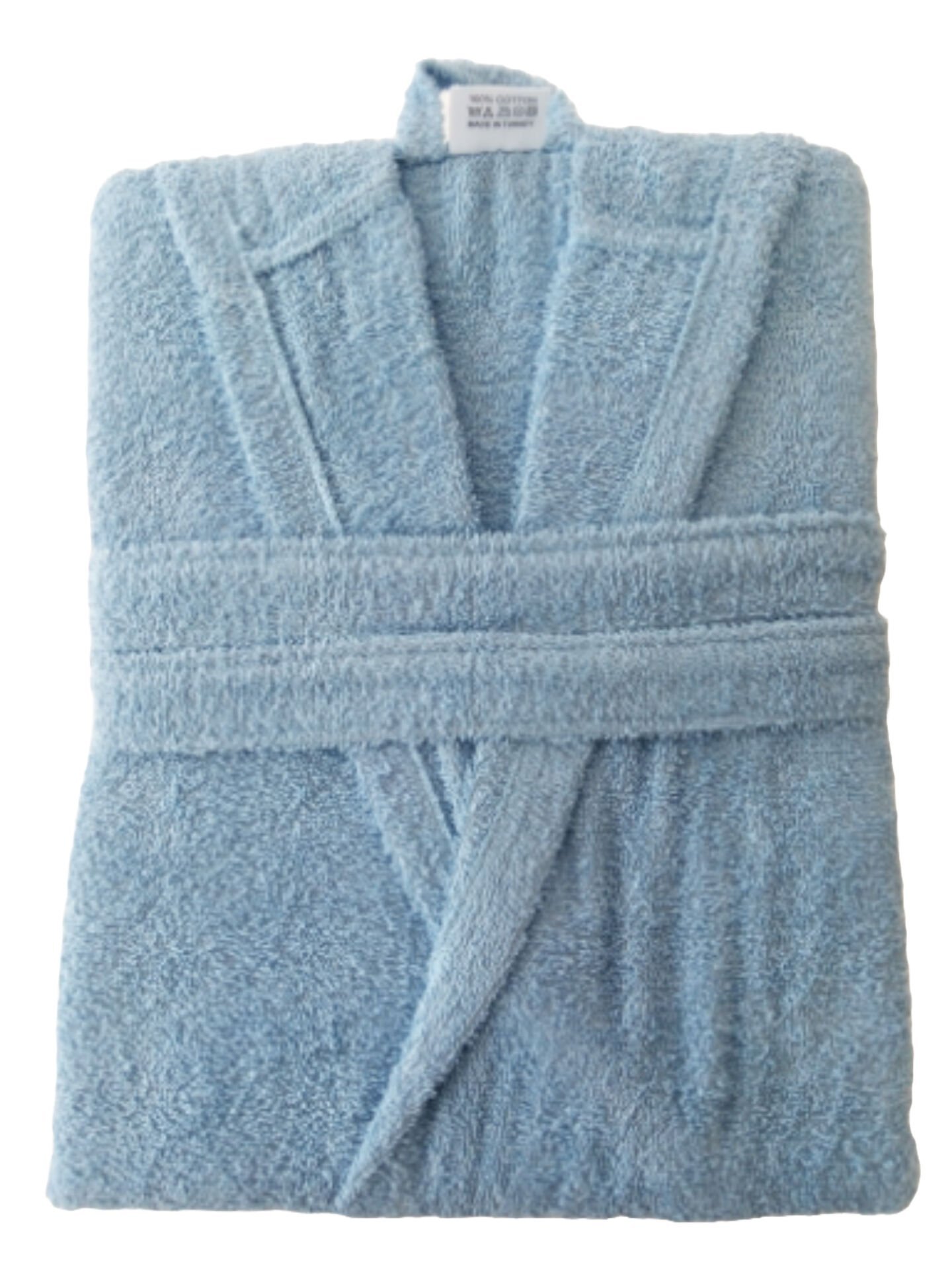 Bornoz, Havlu Bornoz, Şal Yaka, Mavi