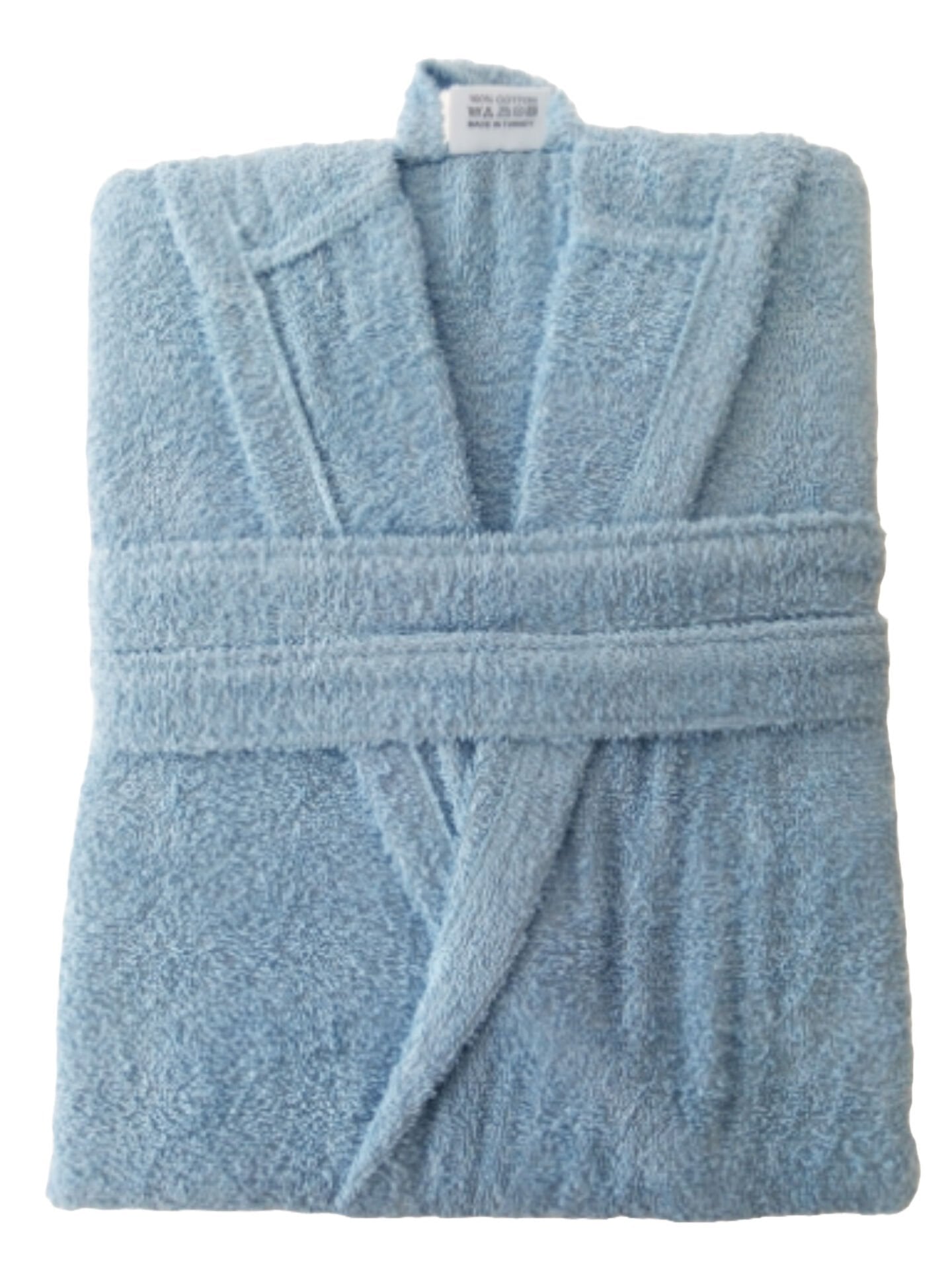 Bornoz, Havlu Bornoz, Şal Yaka, Mavi/