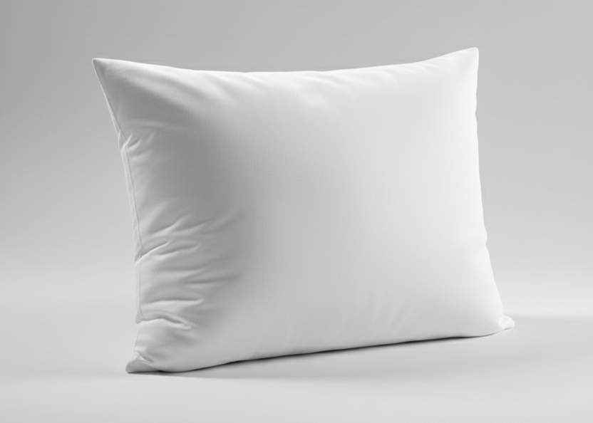 Yastık Kılıfı, 50x70, Fermuarlı, Polycotton, Beyaz/